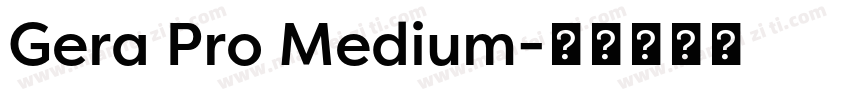 Gera Pro Medium字体转换